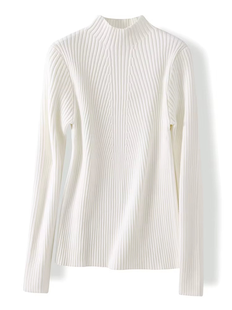 2025 Autumn Winter Turtleneck Sweater Women Fashion Chic Tops Women Knitted Pullovers Long Sleeve Jumper Pull Femme Clothing