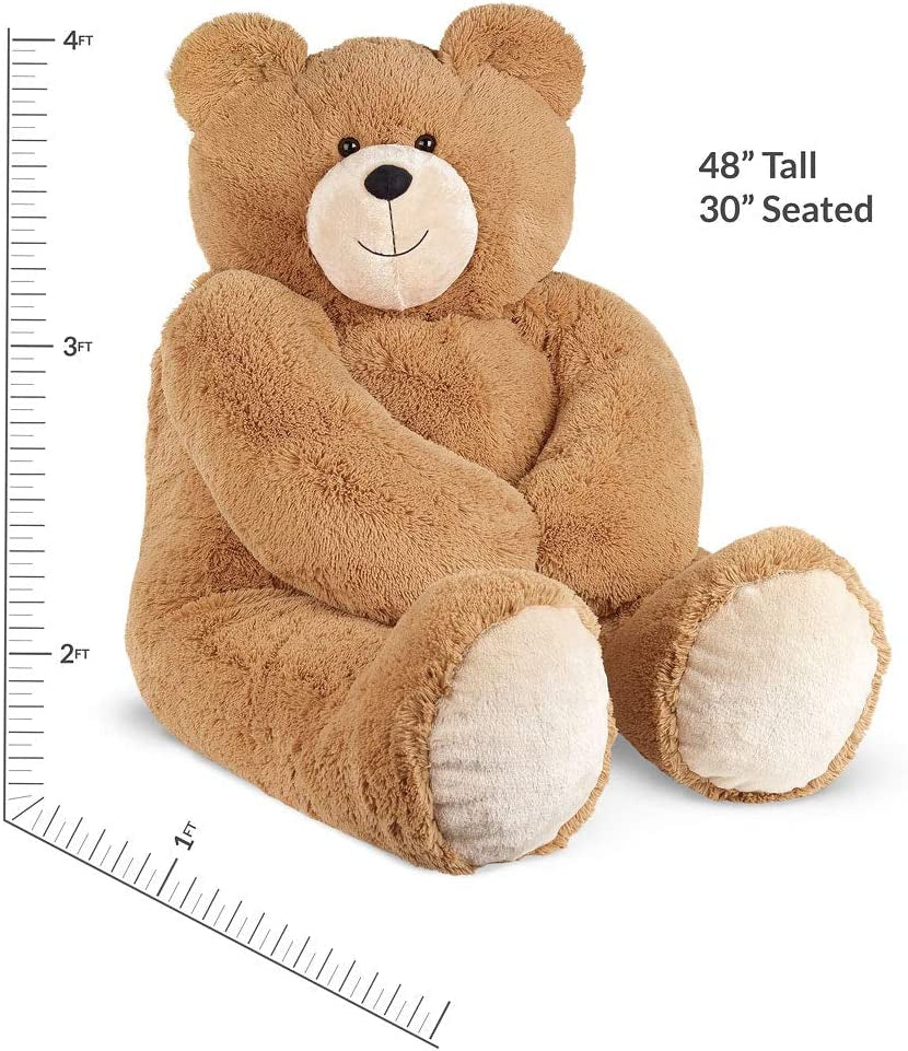 Christmas Teddy Bear - Christmas Stuffed Animals, Jumbo, 4 Foot, 48", 4 FT